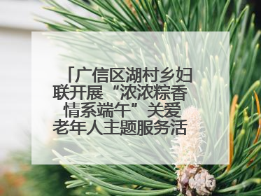 广信区湖村乡妇联开展“浓浓粽香 情系端午”关爱老年人主题服务活动（图）